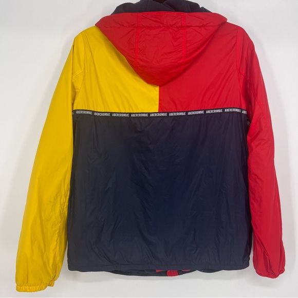 Abercrombie Kids Tri-Color Windbreaker color block size 15/16 - Picture 5 of 11